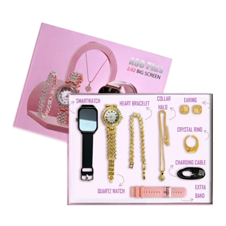 A58 PLUS Gift Sets 6 IN 1 Smart-Watch