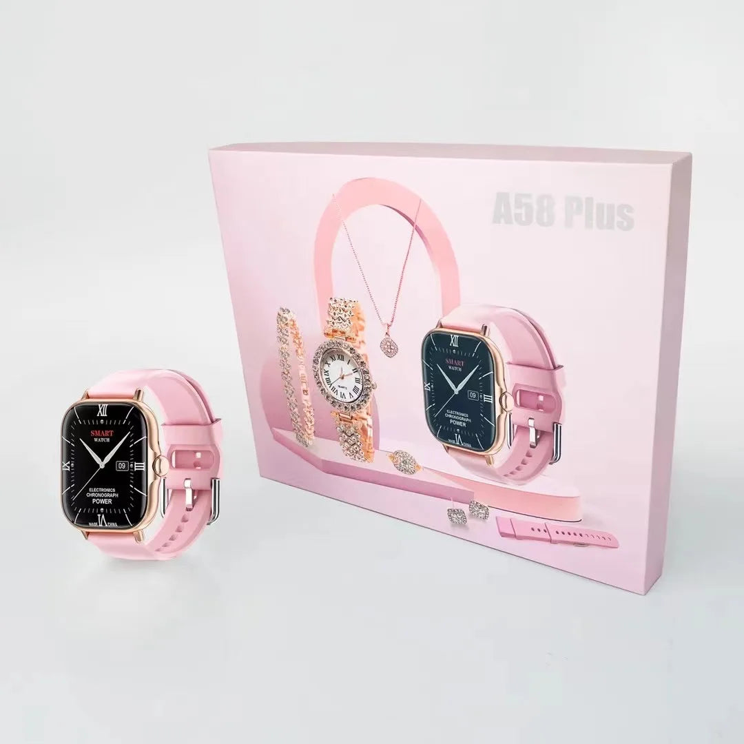 A58 PLUS Gift Sets 6 IN 1 Smart-Watch